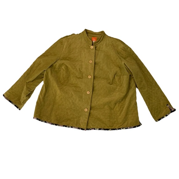 HEARTS OF PALM CORDUROY ASIAN JACKET - Picture 12 of 15